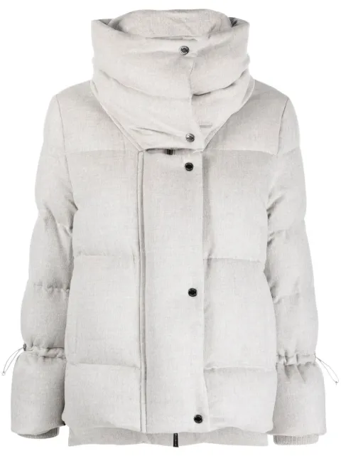 Moorer zip-up padded down jacket 