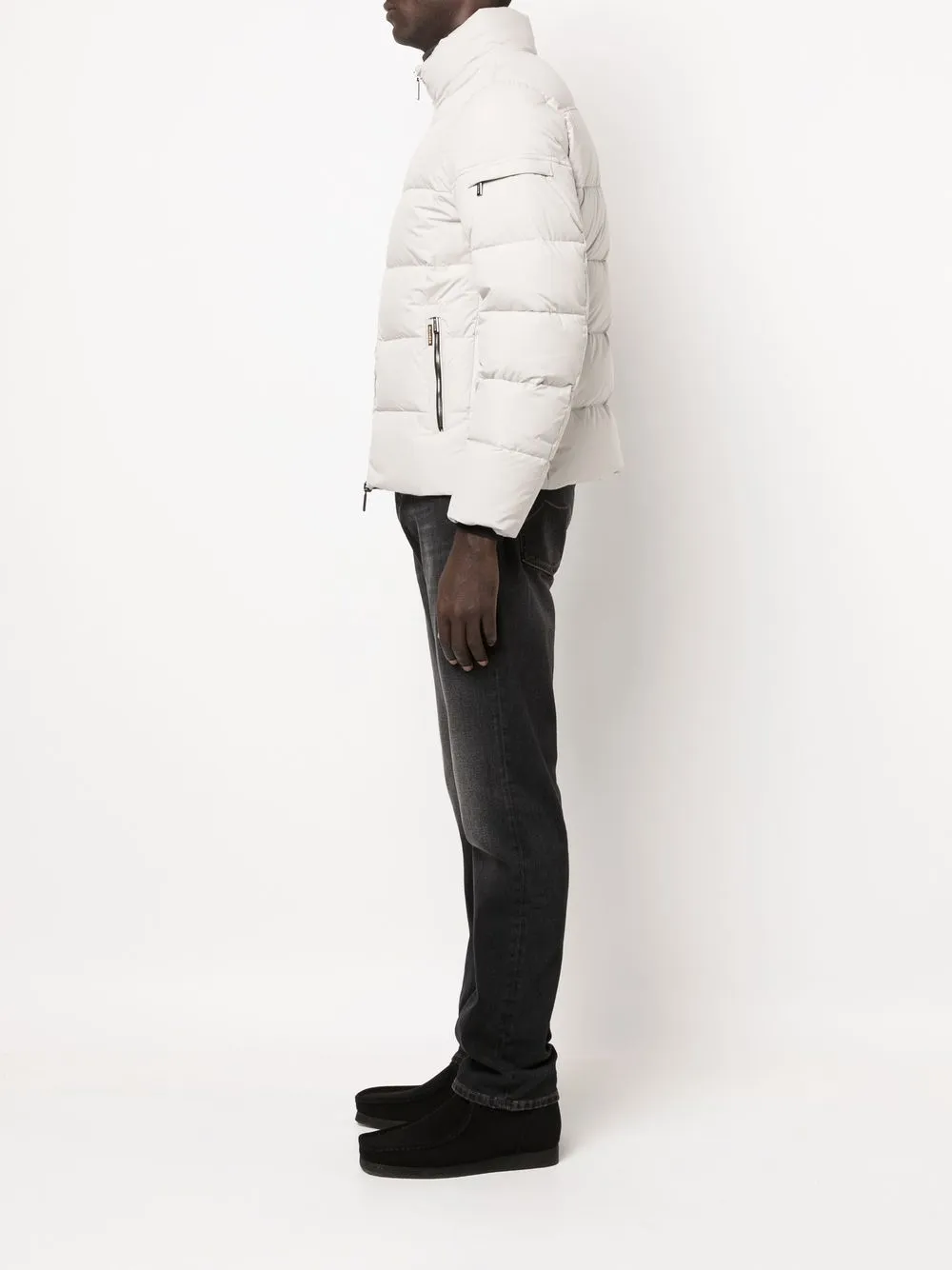 【送料&関税込】Moorer Hooded Full-zip Down Jacket Moorer Padded zip-up Hooded Down Jacket | Neutrals | FARFETCH CA