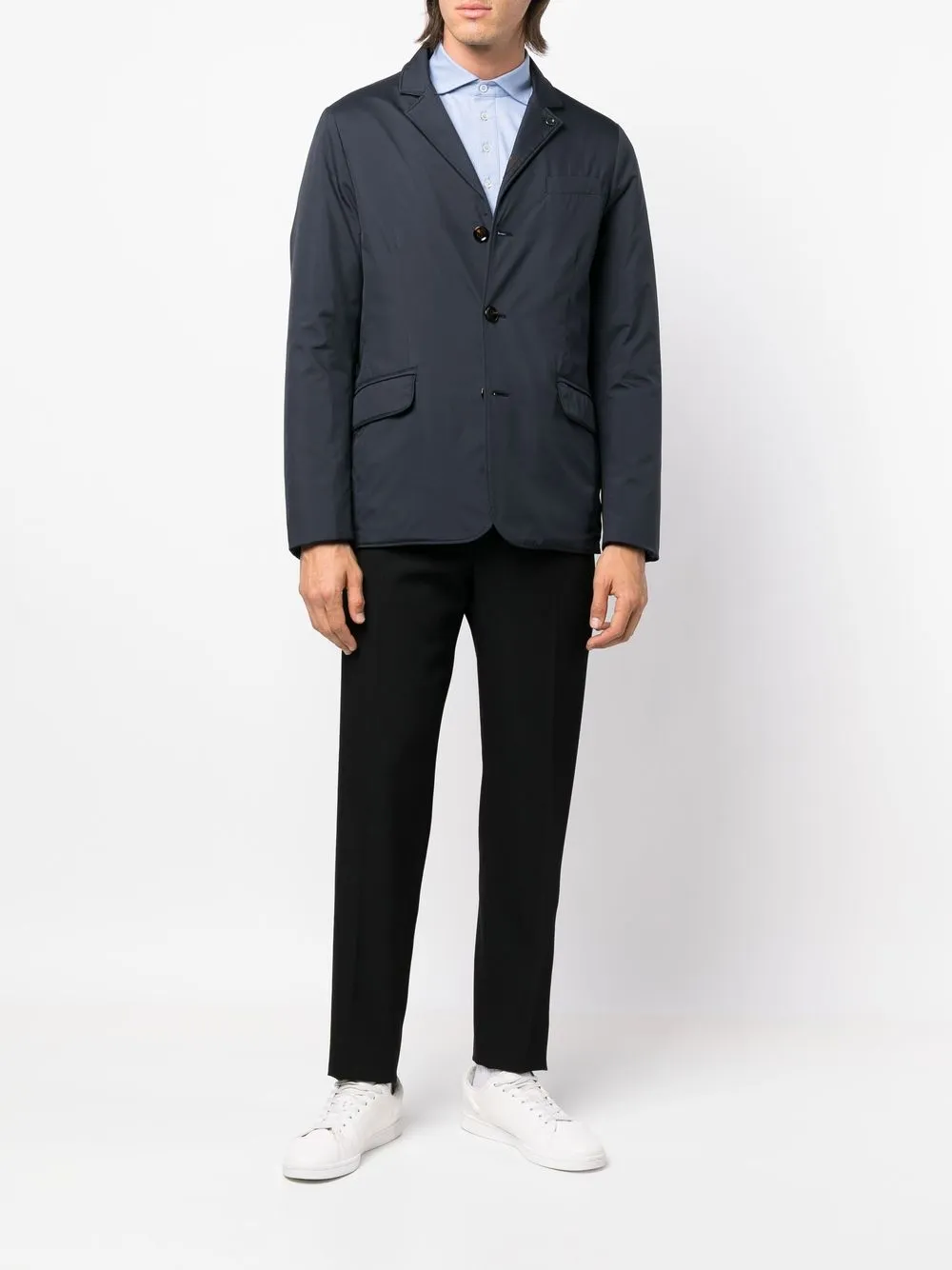 【送料&関税込】Moorer Breanna Le Moorer single-breasted Padded Jacket | Blue | FARFETCH BH