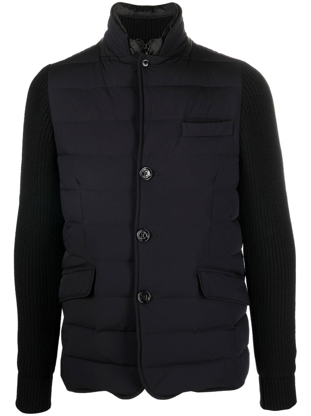 button-up padded down jacket