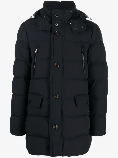 Moorer button-down padded coat