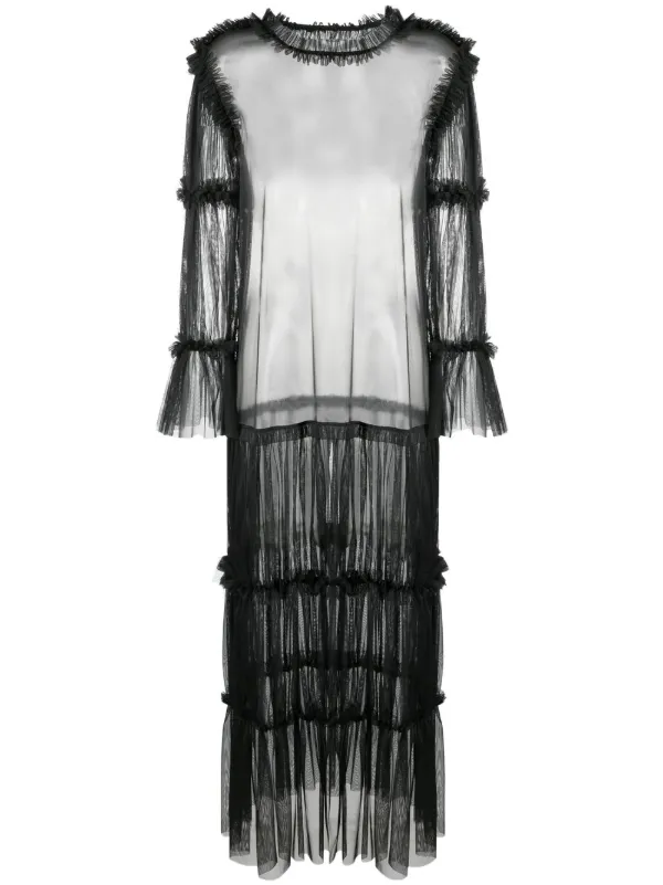MM6 Maison Margiela ラッフルトリム ブラウス | ブラック