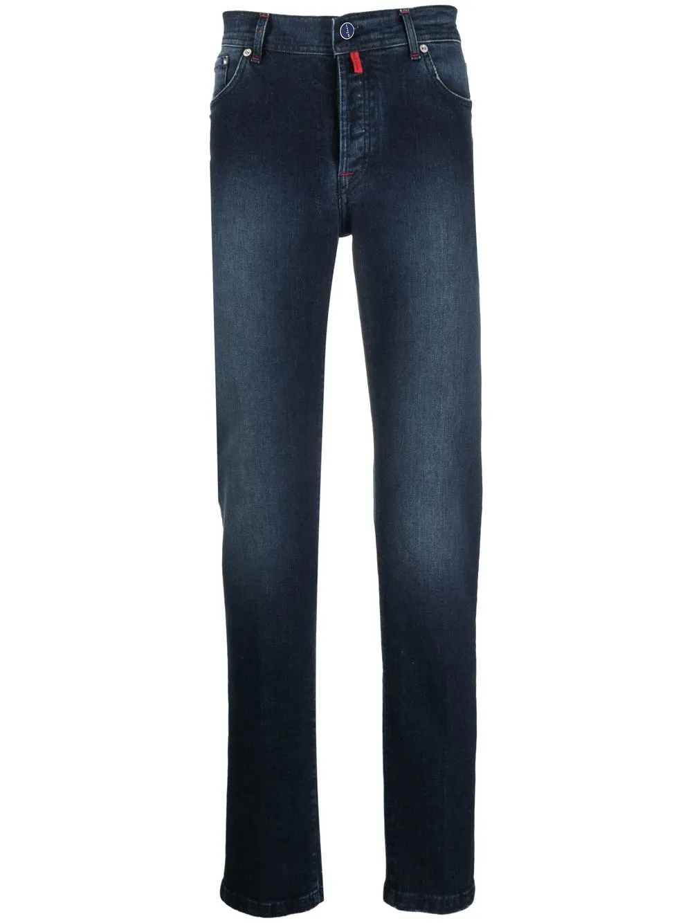 

Kiton mid-rise straight-leg jeans - Blue