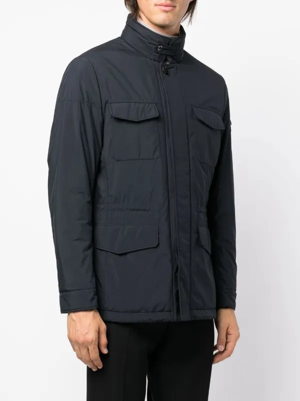 Moorer button-fastening long-sleeve Jacket | Blue | FARFETCH IL Moorer button-fastening long-sleeve Jacket | Blue | FARFETCH IL