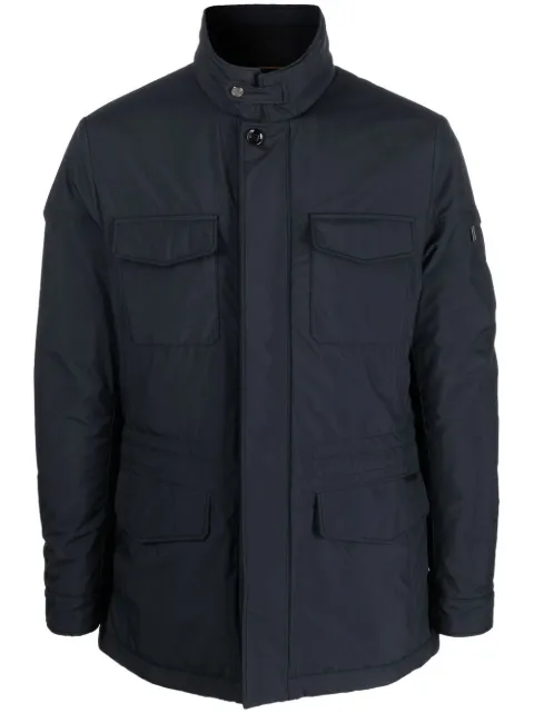 Moorer button-fastening long-sleeve jacket 
