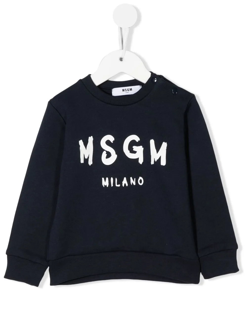 

MSGM Kids sudadera con logo estampado - Azul