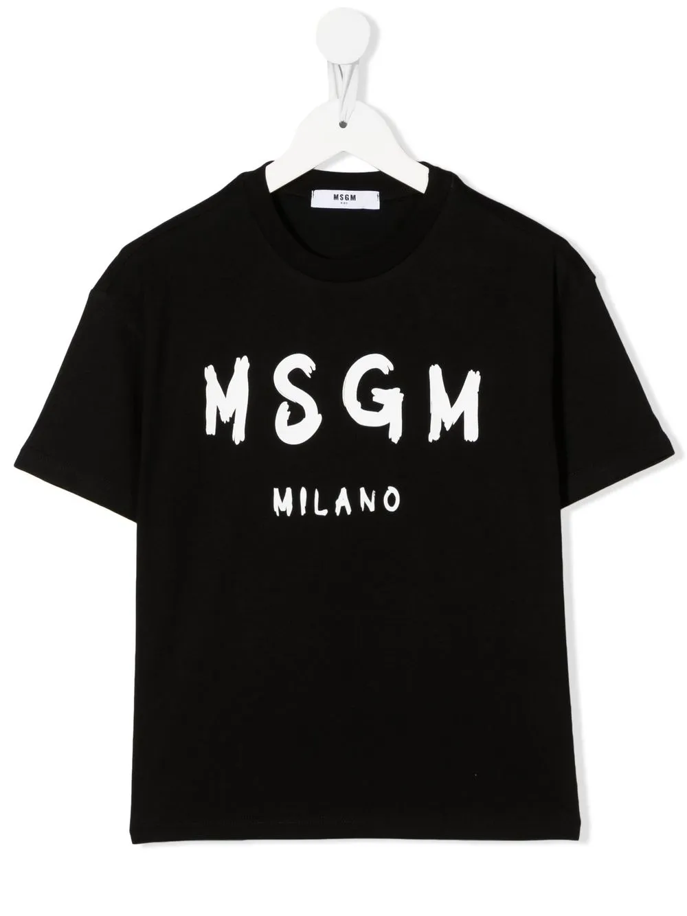 

MSGM Kids playera con logo estampado - Negro