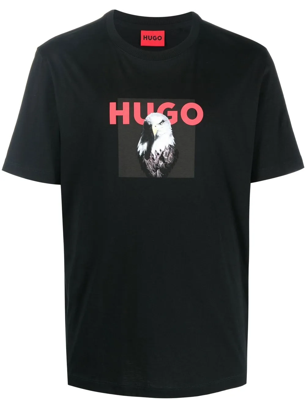 

HUGO playera Dhynx con estampado gráfico - Negro