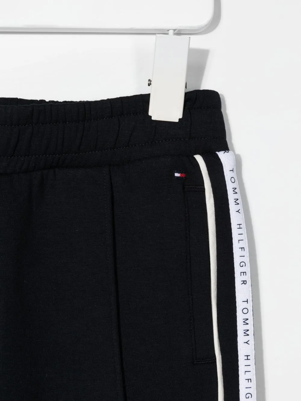 Tommy Hilfiger Junior Logo-tape Track Pants In 蓝色