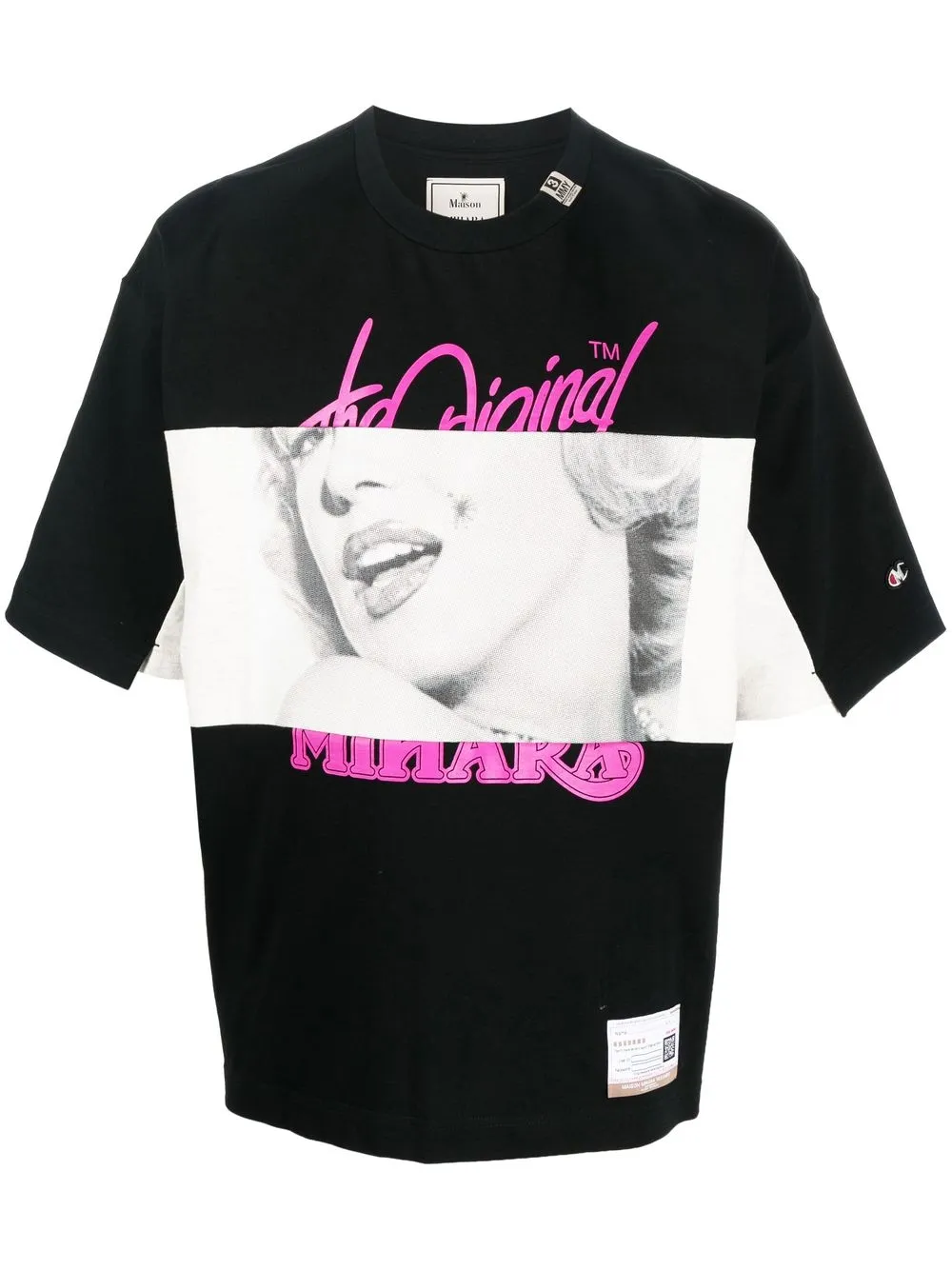 

Maison Mihara Yasuhiro graphic-print cotton T-shirt - Black