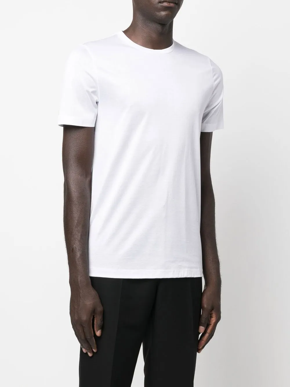  Moorer Klassisches T Shirt   Weiß 