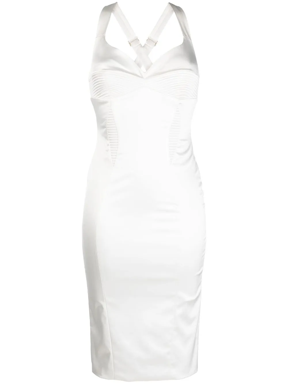 

Murmur vestido sin mangas con cuello en V - Blanco