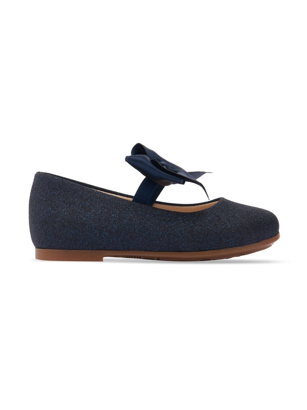 Shop Tulleen Bow-detail Ballerina Shoes In Blue
