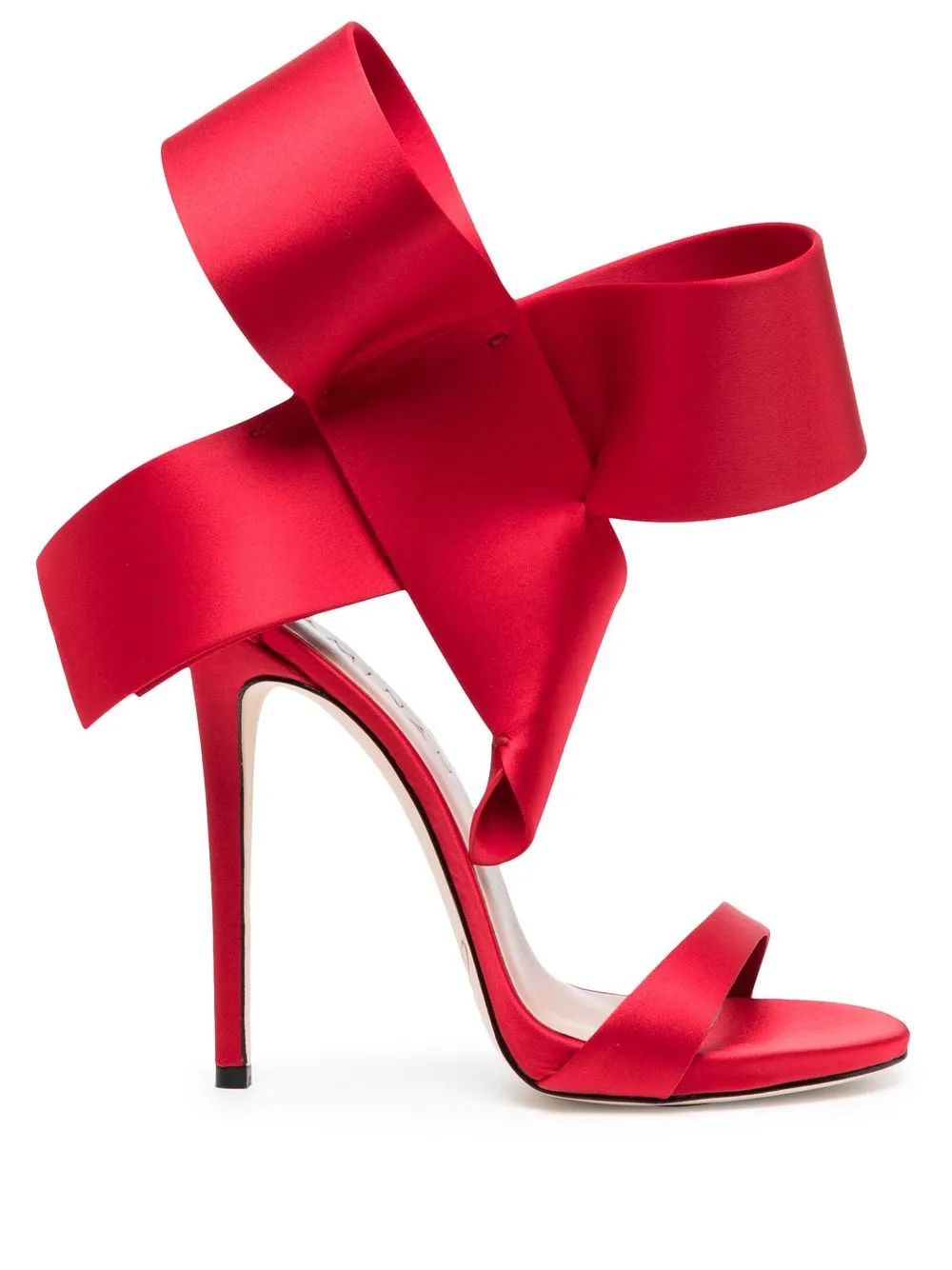 

Aminah Abdul-Jillil 125mm open-toe bow sandals - Red