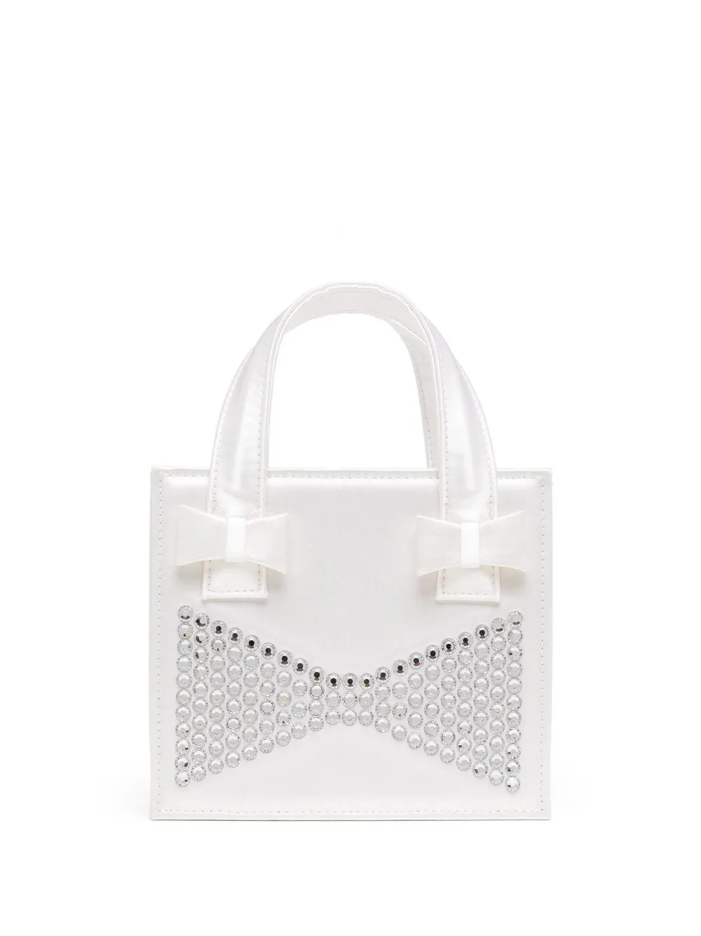 

MACH & MACH tote con detalles de cristal - Blanco