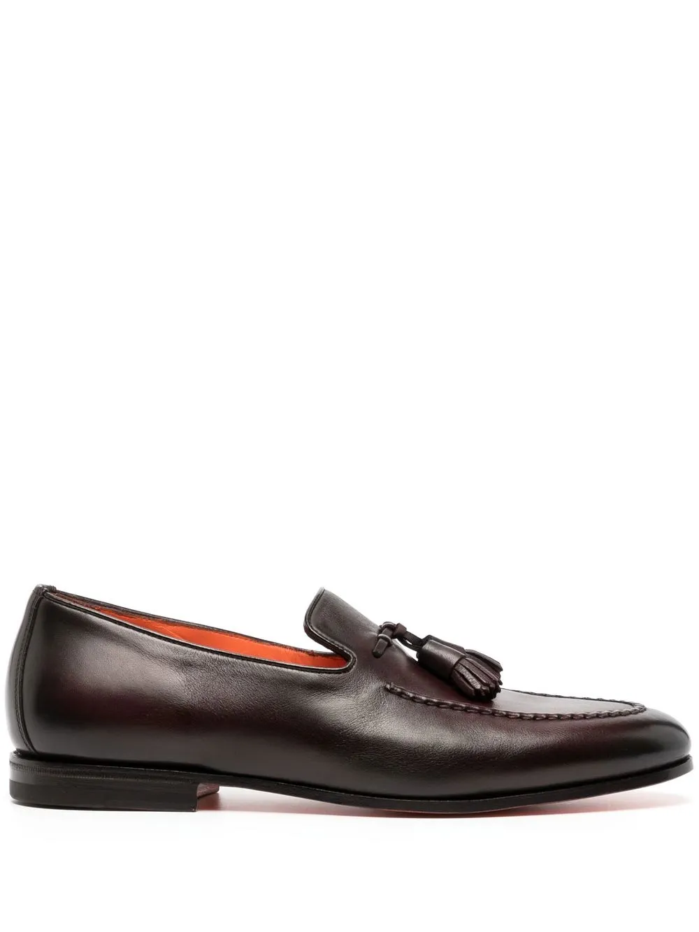 

Santoni tassel leather loafers - Brown