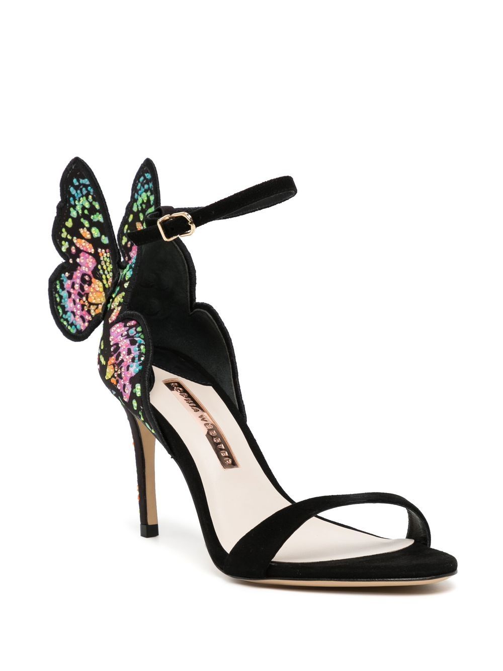 Sophia Webster Chiara sandalen verfraaid met vlinder - Zwart