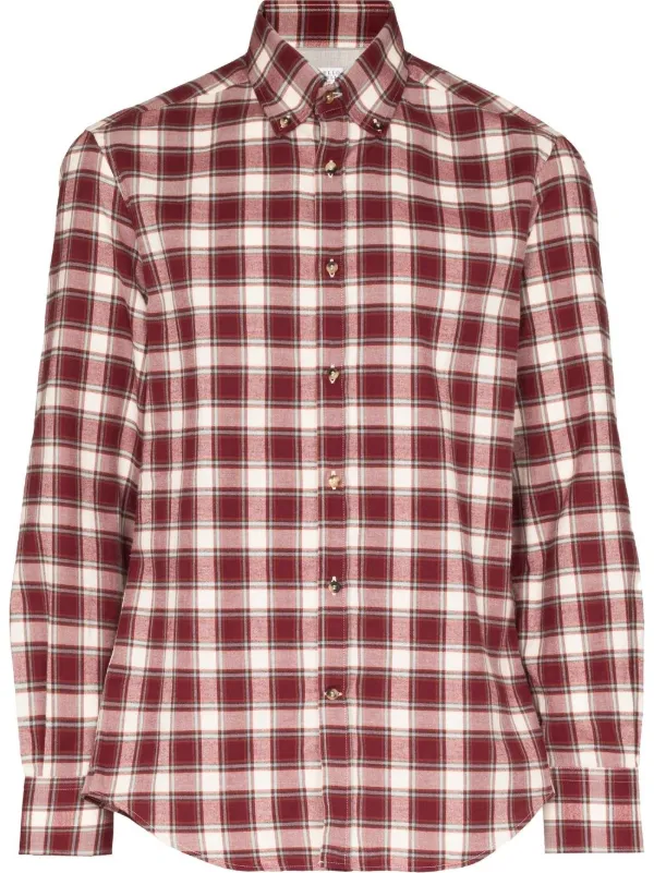 BRUNELLO CUCINELLI チェック柄シャツ スリムフィット L 18713492_40575872_600.jpg