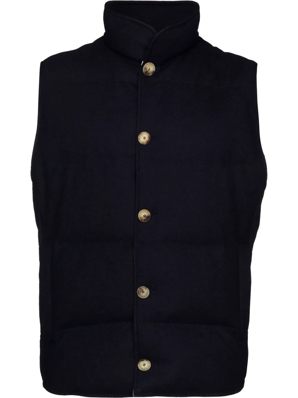 

Brunello Cucinelli high-neck padded gilet - Blue