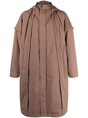 Homme Plissé Issey Miyake Frame Hooded Padded Coat - Farfetch
