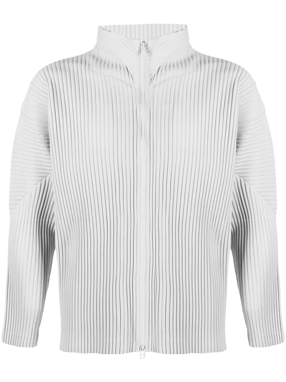 

Homme Plissé Issey Miyake chamarra plisada con cierre - Gris