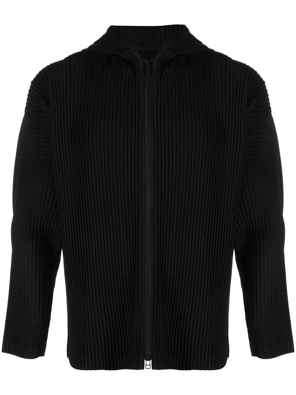 

Homme Plissé Issey Miyake zip-up plissé hoodie - Black