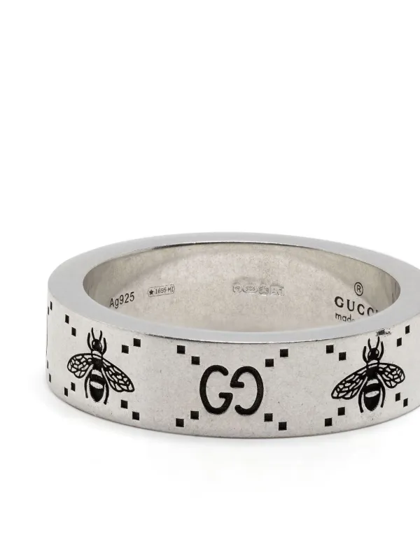 GUCCI シルバー エングレーブバングル
