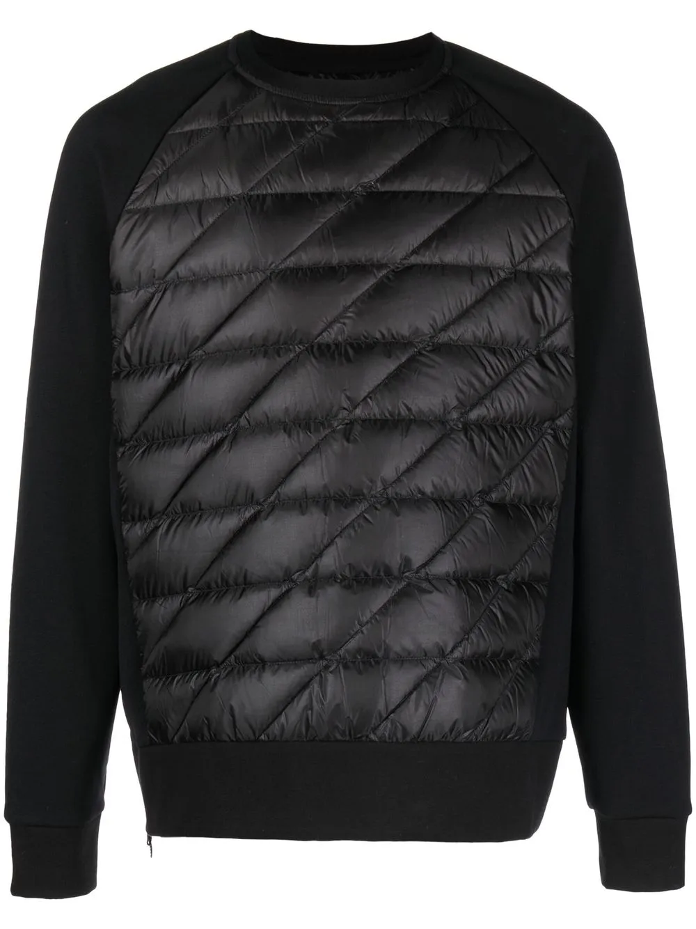 

Holden quilted down sweatshirt - Black