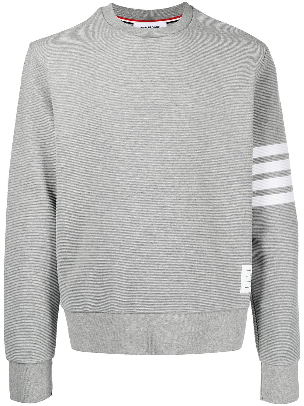 Image 1 of Thom Browne 4-Bar stripe sleeve sweatshirt