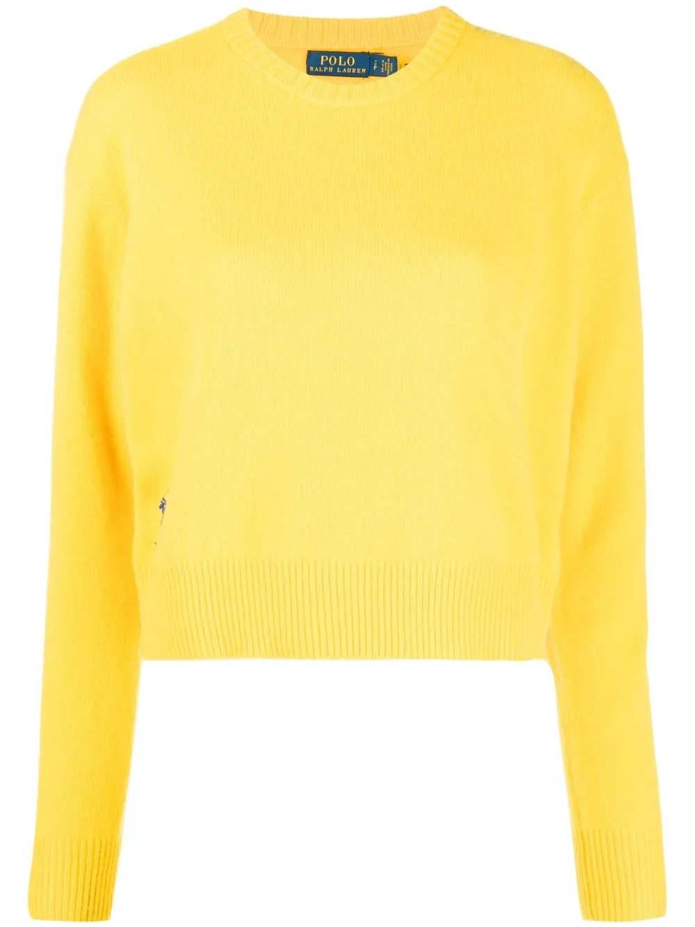 

Polo Ralph Lauren embroidered logo crew neck jumper - Yellow