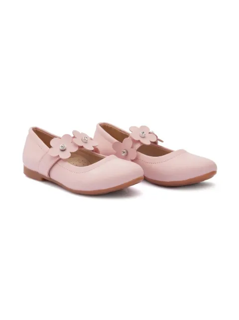 Tulleen ballerines à fleurs