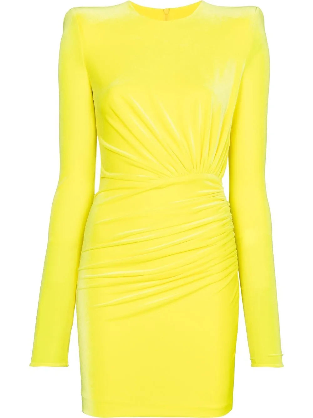 

Alexandre Vauthier long-sleeve gathered minidress - Yellow