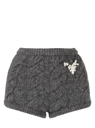 Simone Rocha high-waisted Chunky Knit Shorts - Farfetch