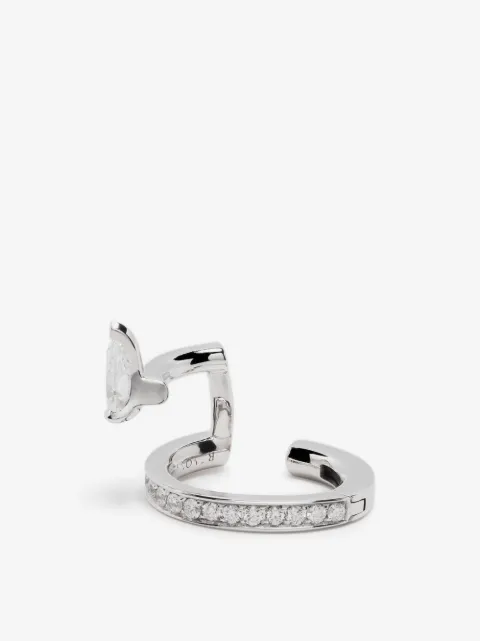 Repossi Serti Sur Vide 18K白金耳骨夹