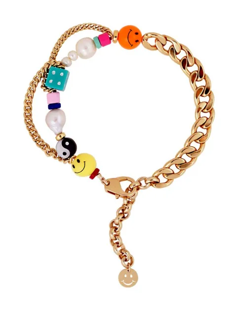 Martha Calvo charm-embellished chain-link bracelet