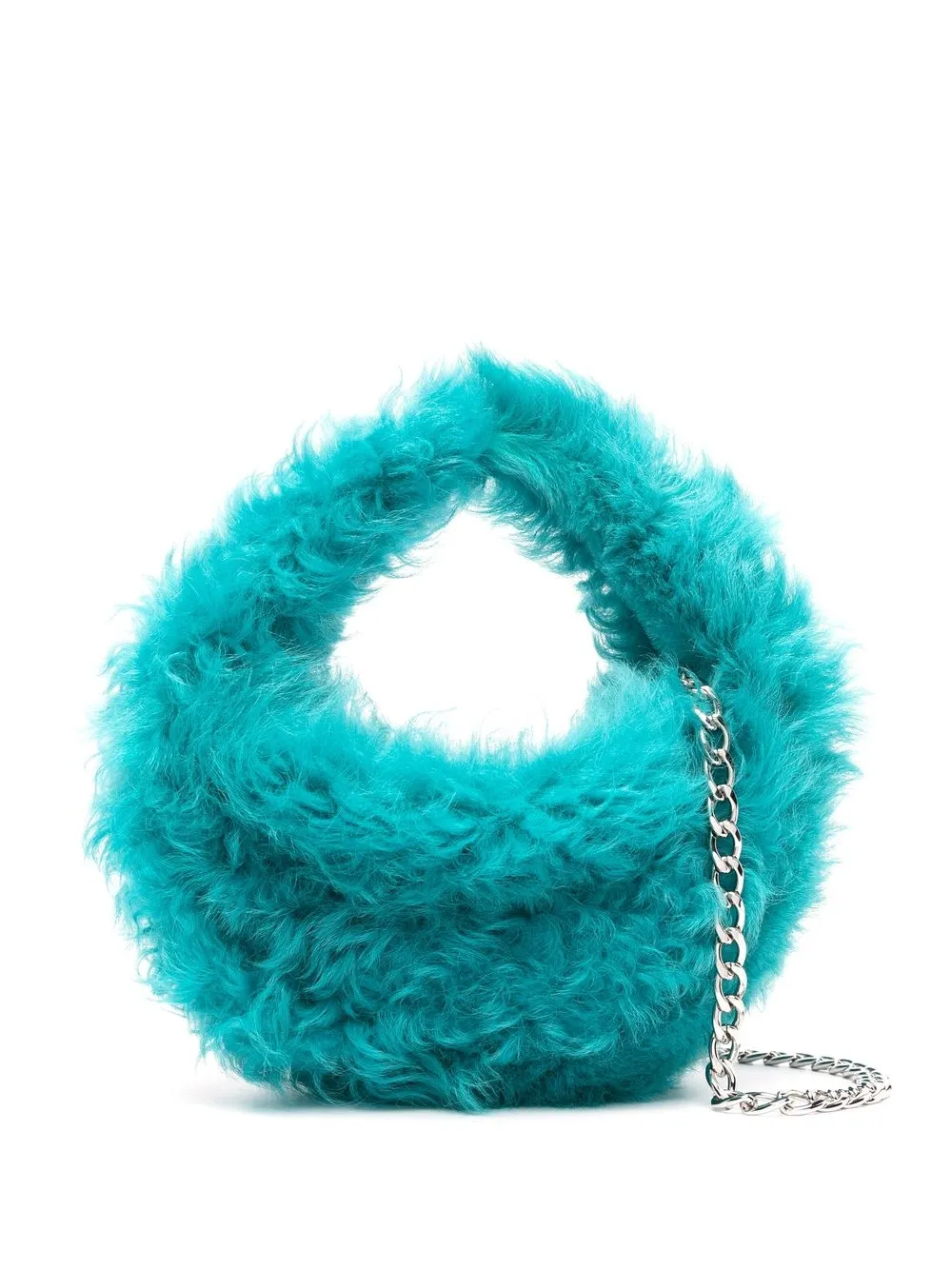 

BY FAR Baby Cush faux-fur shoulder bag - Blue