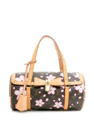 Louis Vuitton X Takashi Murakami 2003 Cherry Blossom Monogram Papillon Tote  Bag in Pink