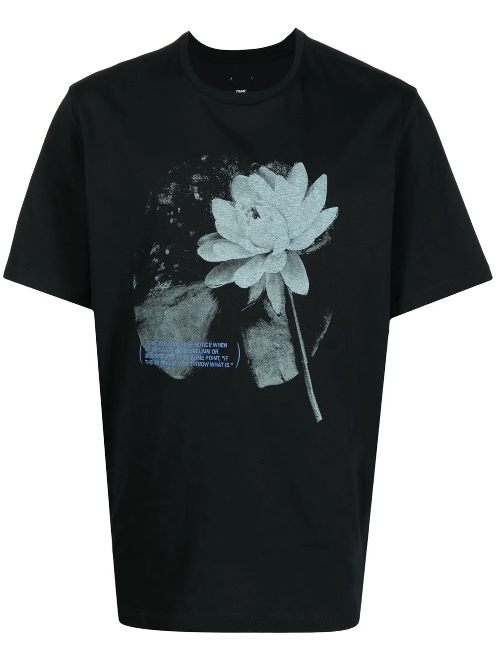 

OAMC playera con estampado floral - Negro