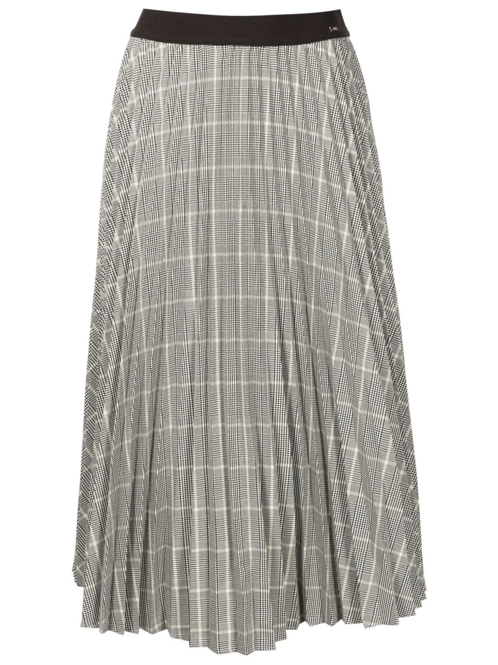 

Armani Exchange plaid-check pleated skirt - Grey