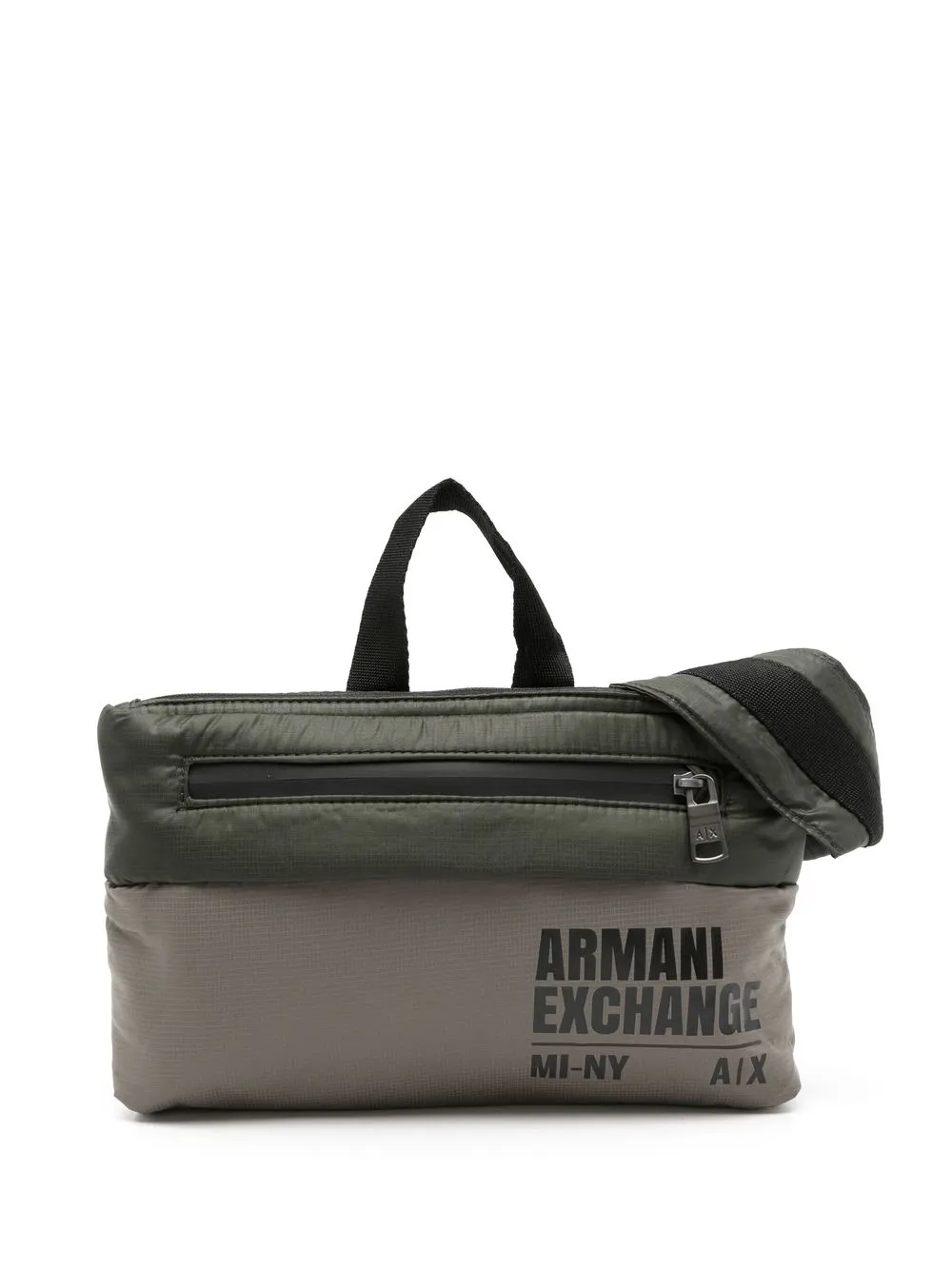

Armani Exchange logo-print belt bag - Green