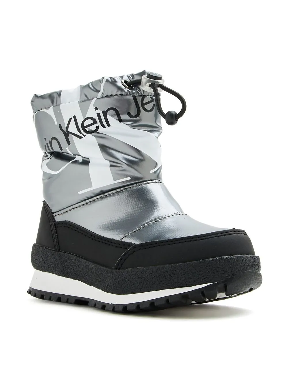 

Calvin Klein Kids Justine metallic snow boots - Silver