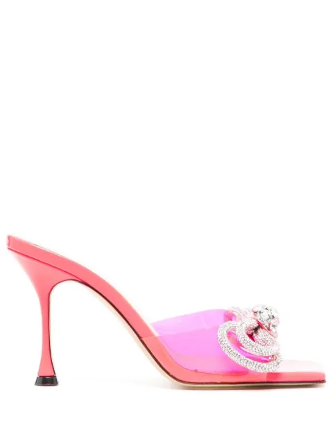 MACH & MACH crystal-embellished 95mm mules