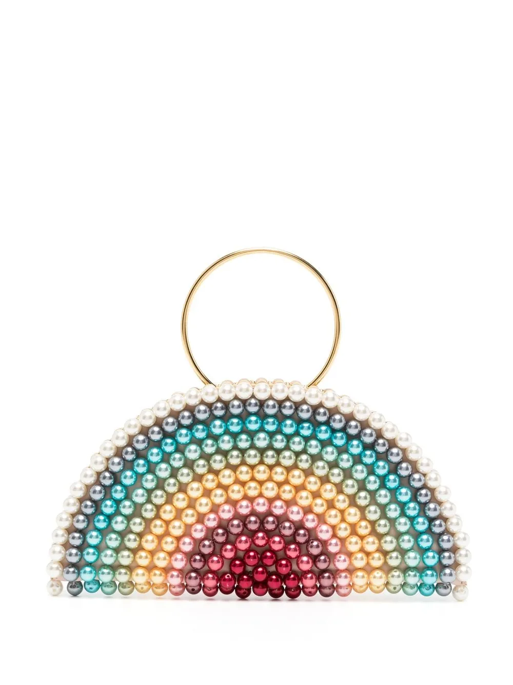 

Vanina pearl-embellished rainbow tote bag - Multicolour