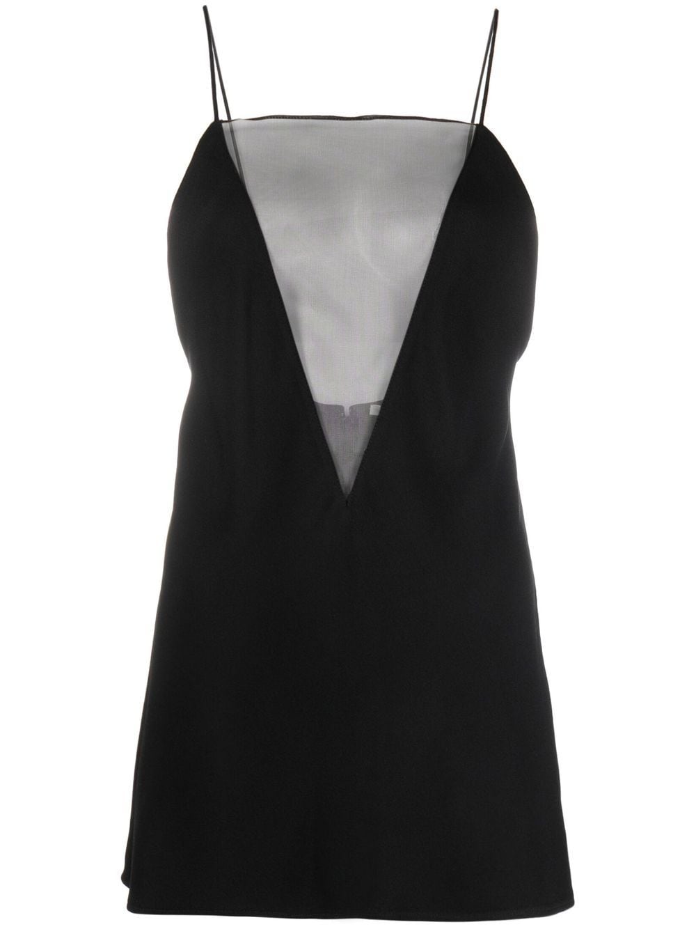 Stella Mccartney Sleeveless Multi-panel Top In Black