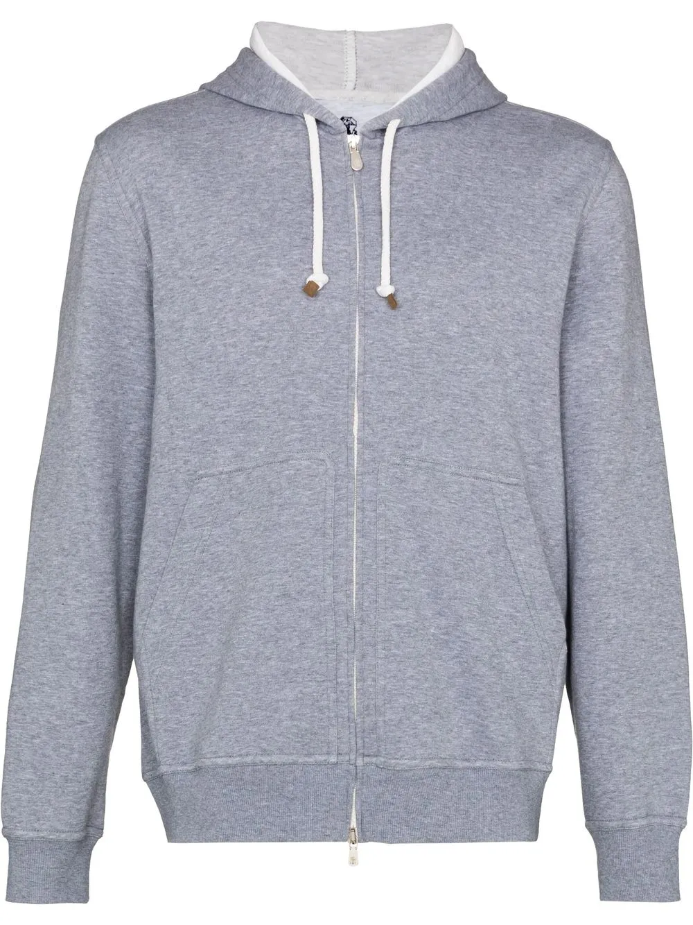 

Brunello Cucinelli chamarra deportiva con capucha - Gris