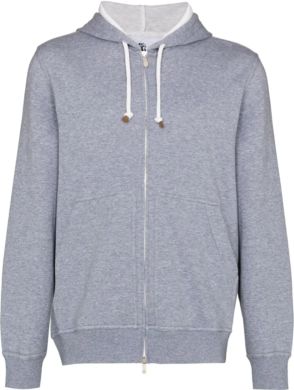 

Brunello Cucinelli chamarra deportiva con capucha - Gris