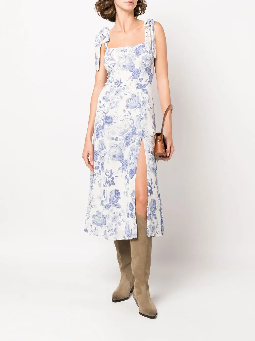 Reformation Twilight floralprint Midi Dress Farfetch