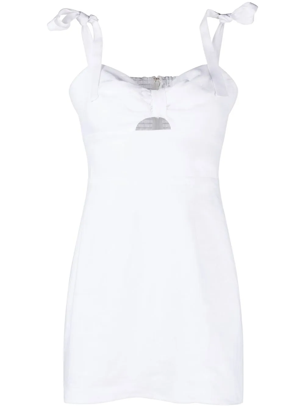 

Reformation linen Pearson mini dress - White