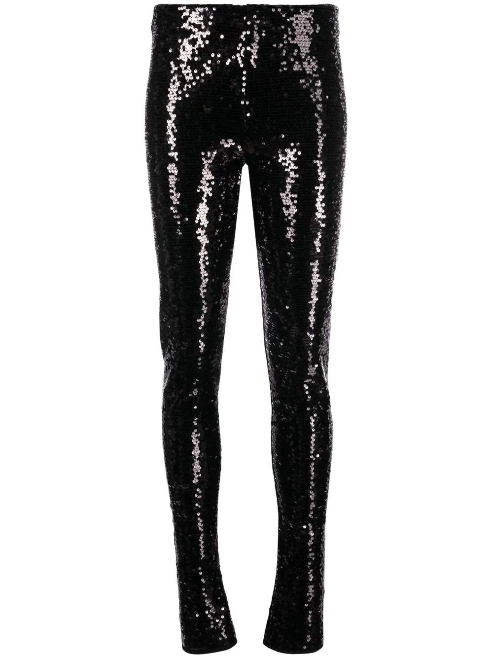 

Blumarine pantalones tejidos con lentejuelas - Negro