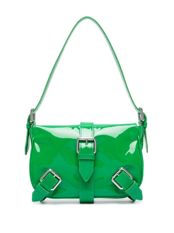 BY FAR Murphy patent leather Shoulder Bag Farfetch